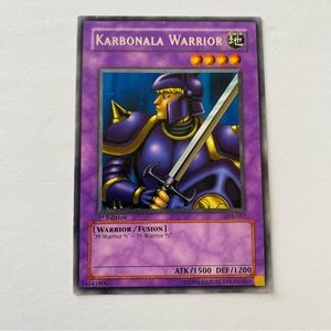 Yu-gi-oh Karbonala Warrior LOB-067 1st Edition Rate Moderately Played Game Card